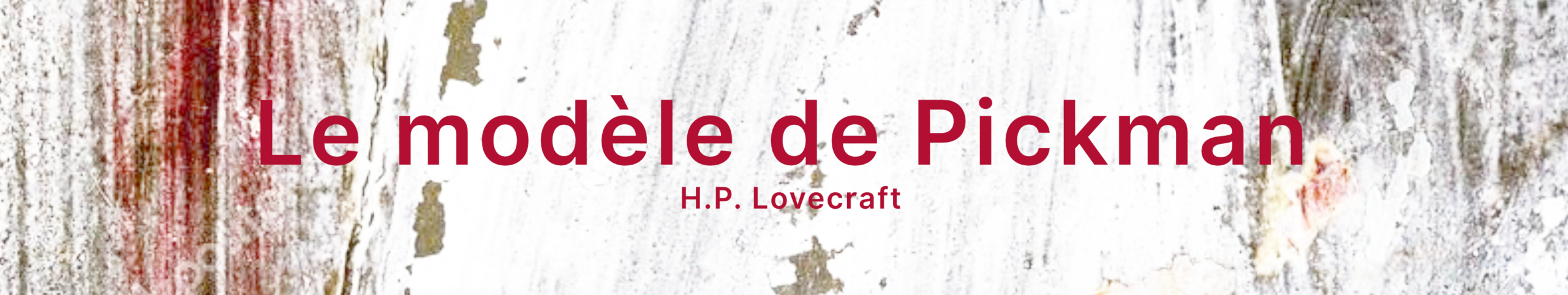 Bandeau le modele de Pickman
